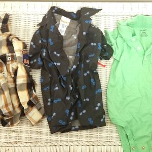 Bundle of 3 Boys Size 24 M Shirts / Onsie